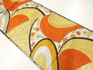 アンティーク 花鳥に古典柄模様織出し袋帯(材料)